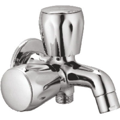 Bib Cock 2 in 1 DH. with Flange